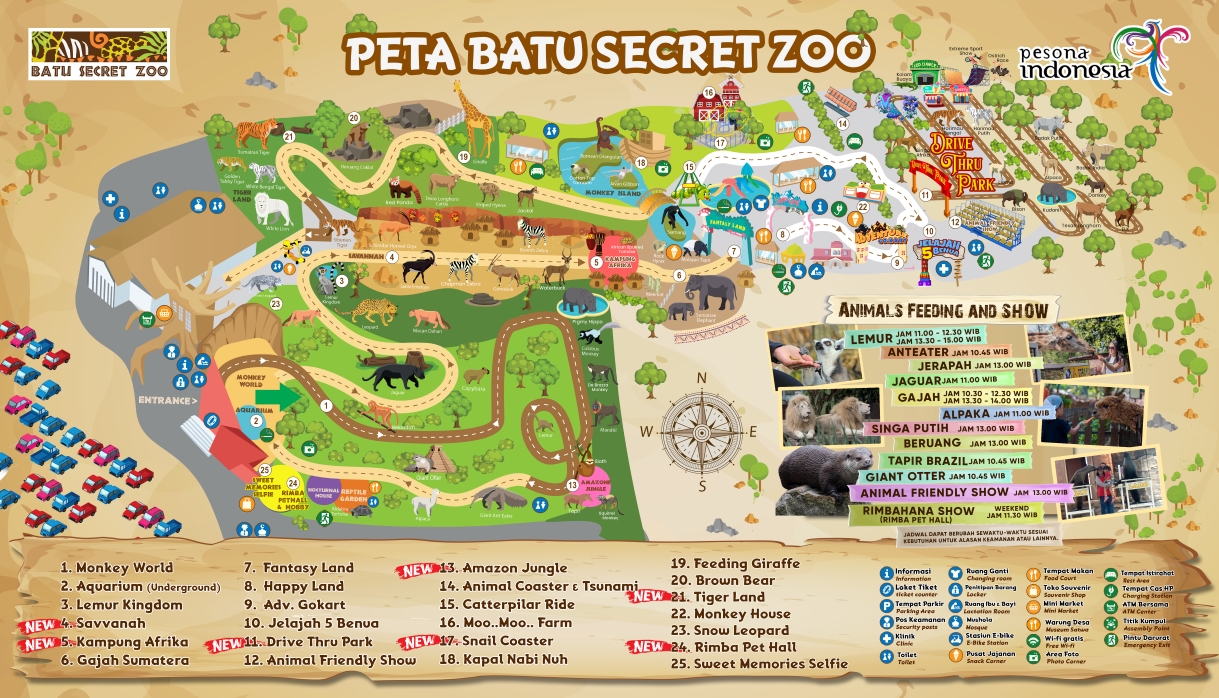 Peta Batu Secret Zoo